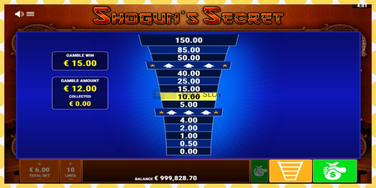 Demo slot Shoguns Secret free and without registration, picture - 1