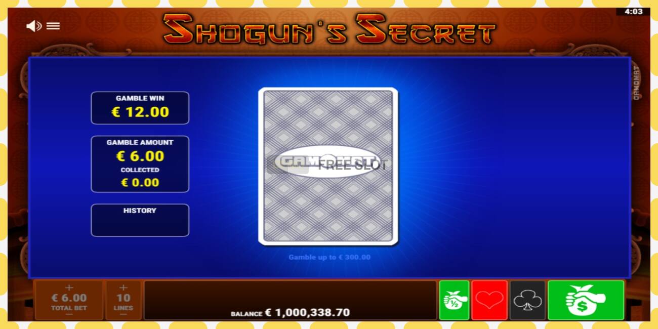 Demo slot Shoguns Secret free and without registration, picture - 1