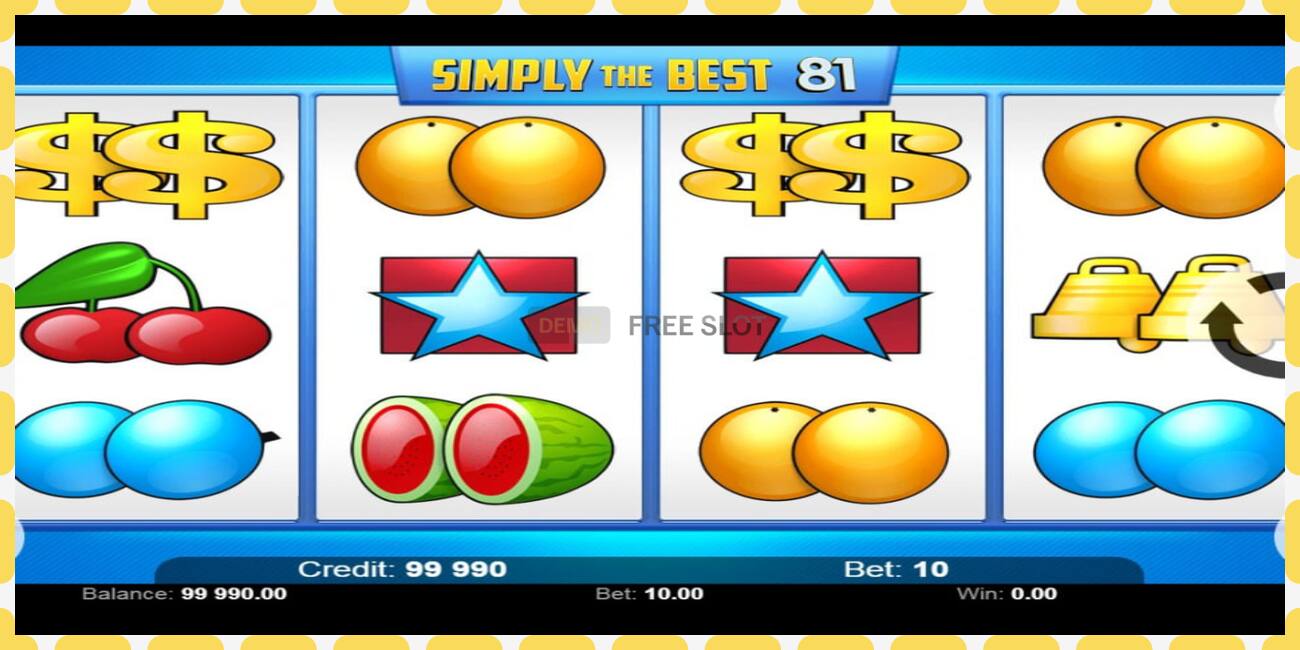 Slot demo Simply The Best 81 gratuit și fără înregistrare, imagine - 1