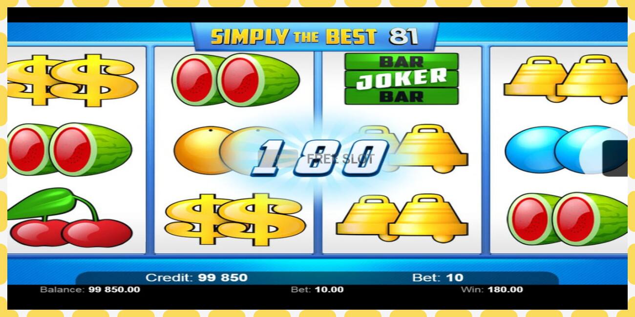 Slot demo Simply The Best 81 gratuit și fără înregistrare, imagine - 1