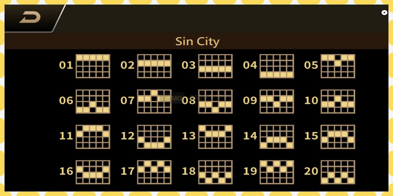 Demo slot Sin City free and without registration, picture - 1