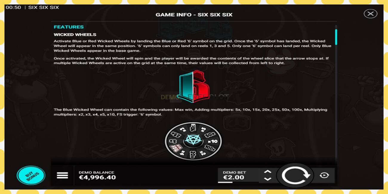 Demo slot SixSixSix free and without registration, picture - 1