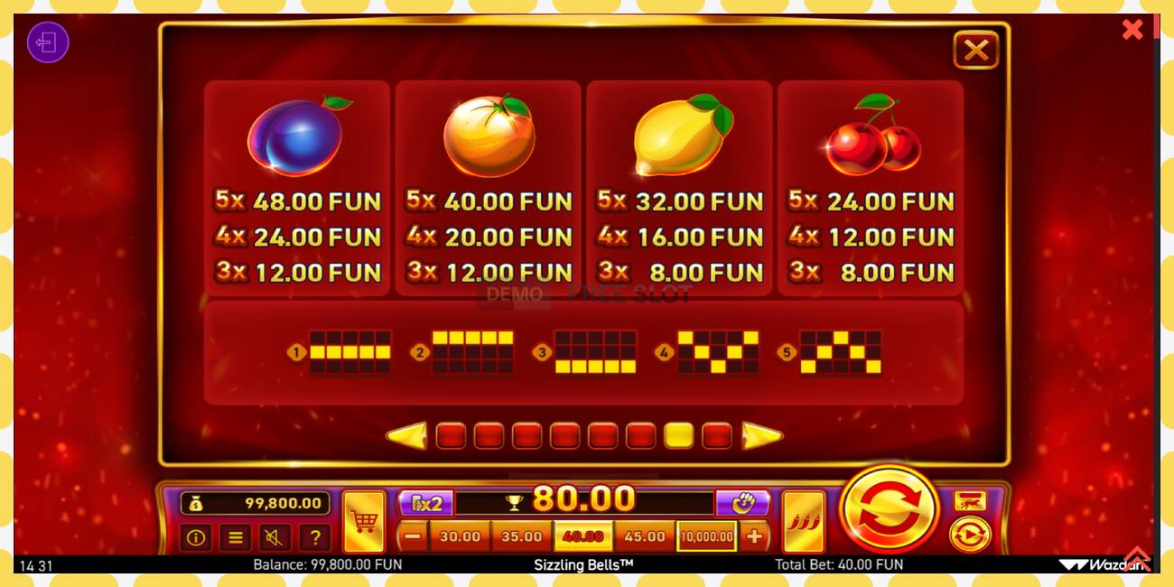 Demo slot Sizzling Bells free and without registration, picture - 1