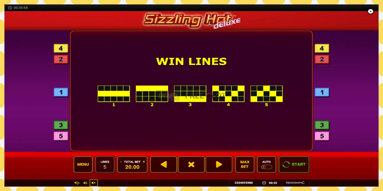 Demo slot Sizzling Hot Deluxe free and without registration, picture - 1