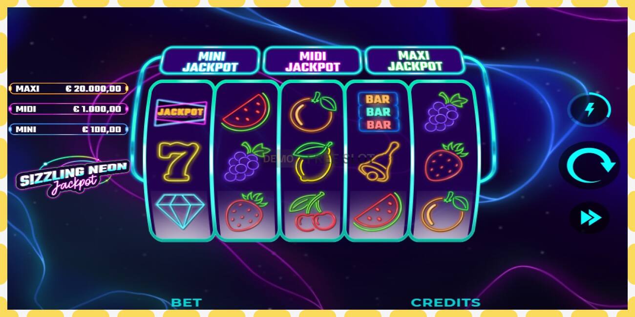 Demo-spor Sizzling Neon Jackpot gratis og uten registrering, bilde - 1