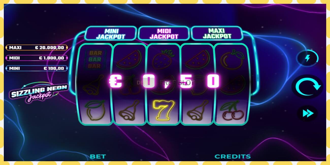 Demo-spor Sizzling Neon Jackpot gratis og uten registrering, bilde - 1