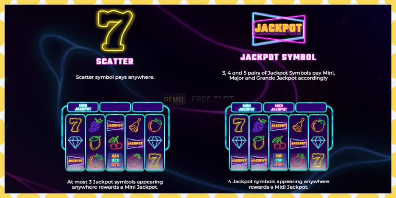 Demo-spor Sizzling Neon Jackpot gratis og uten registrering, bilde - 1