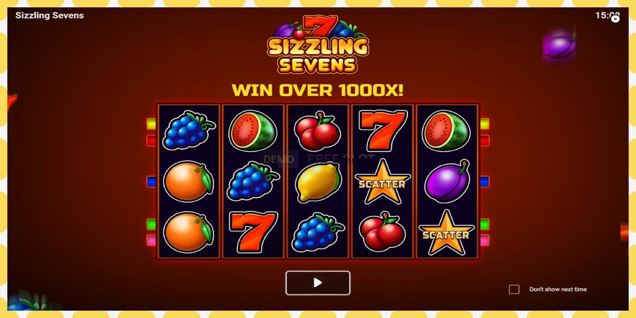 Demo slot Sizzling Sevens free and without registration, picture - 1