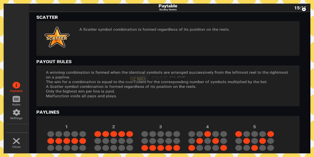 Demo slot Sizzling Sevens free and without registration, picture - 1