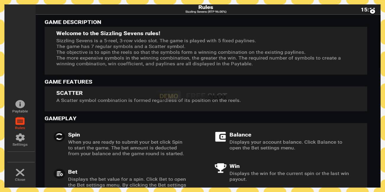Demo slot Sizzling Sevens free and without registration, picture - 1