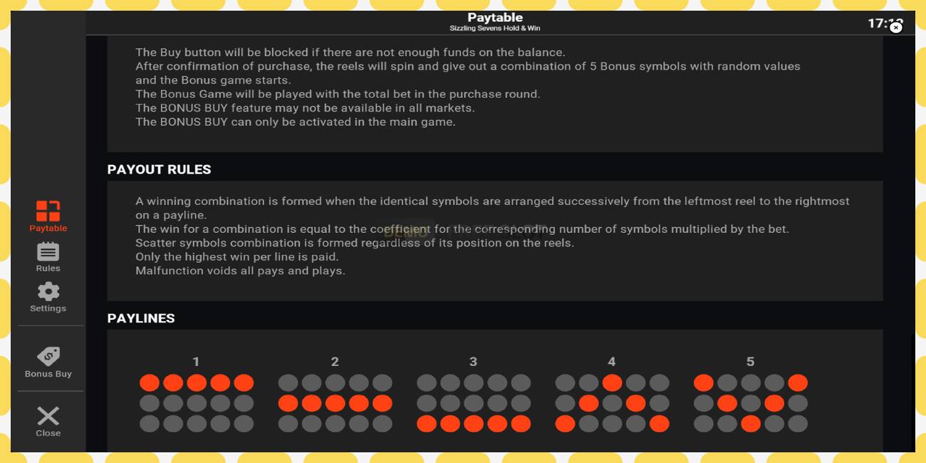 Demo rifa Sizzling Sevens Hold & Win ókeypis og án skráningar, mynd - 1