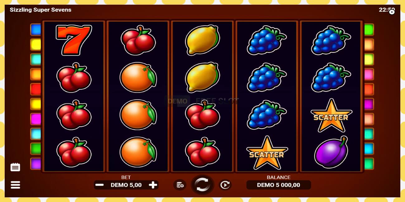 Demo slot Sizzling Super Sevens free and without registration, picture - 1