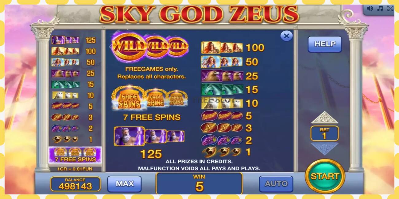 ডেমো স্লট Sky God Zeus 3x3 বিনামূল্যে এবং নিবন্ধন ছাড়া, ছবি - 1