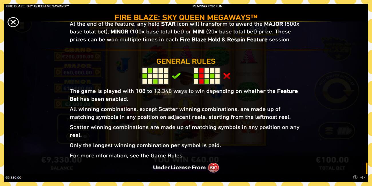 Slot demo Sky Queen Megaways gratis dan tanpa registrasi, gambar - 1