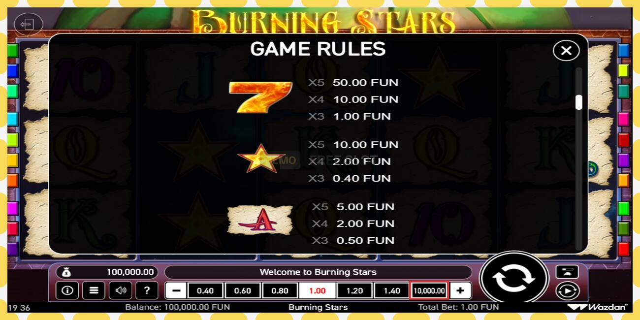 Demo slot Slizzing Stars free and without registration, picture - 1