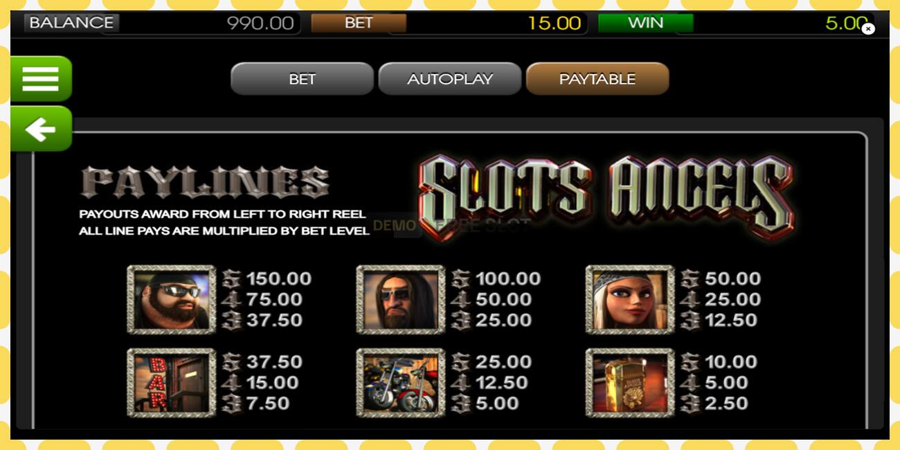 Demo slot Slots Angels free and without registration, picture - 1