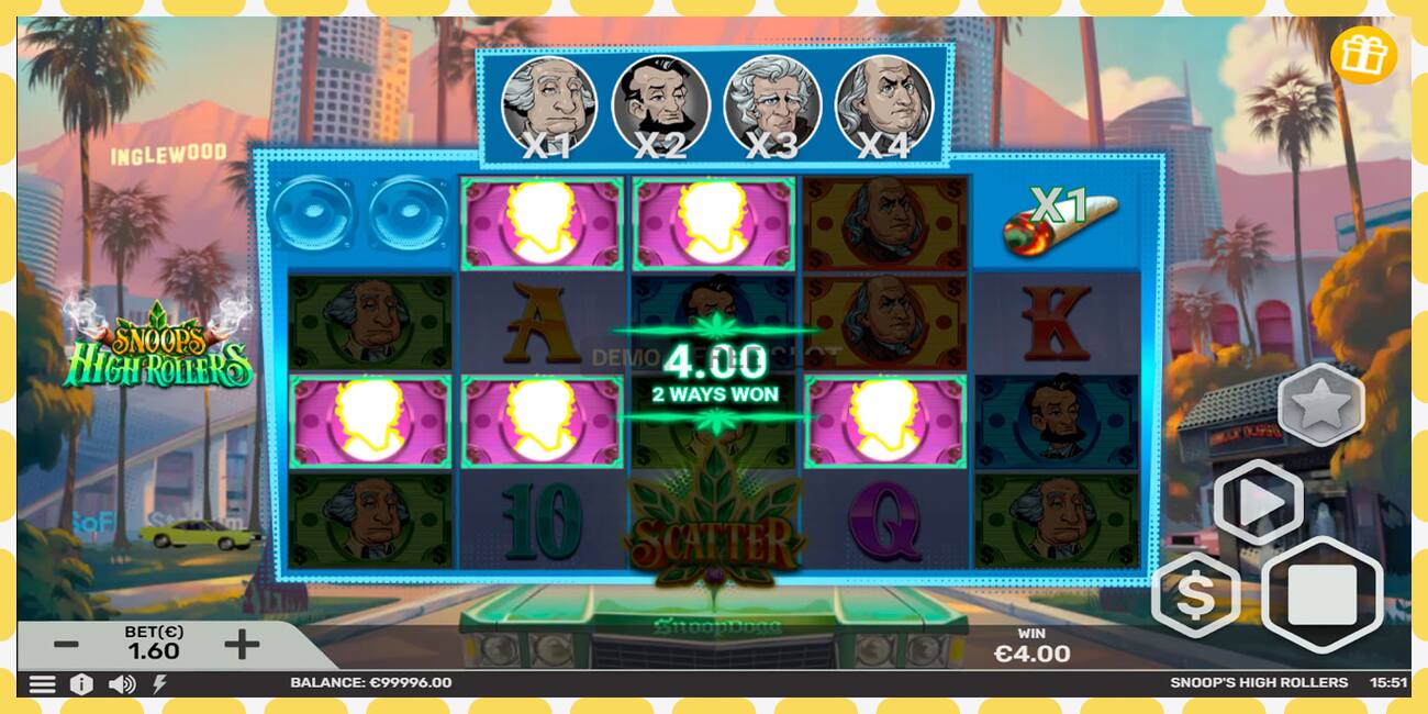 Demo slot Snoops High Rollers free and without registration, picture - 1