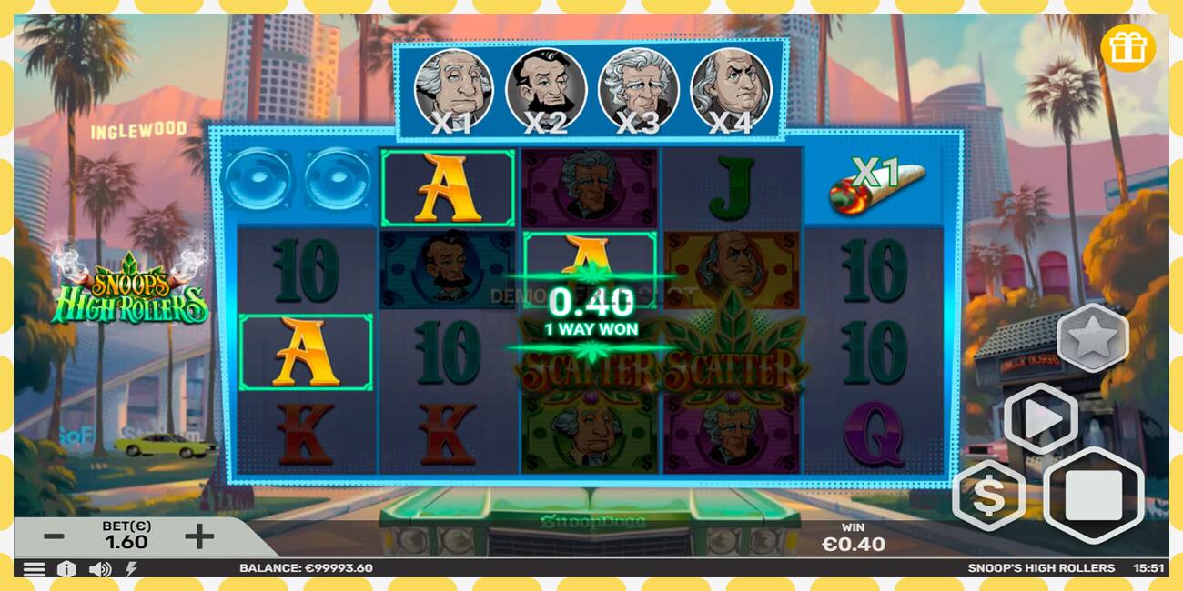 Demo slot Snoops High Rollers free and without registration, picture - 1