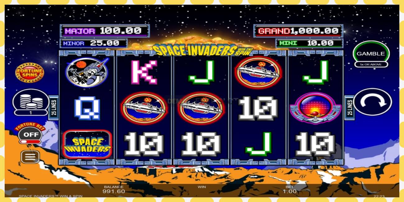 Demo slot Space Invaders Win and Spin free and without registration, picture - 1