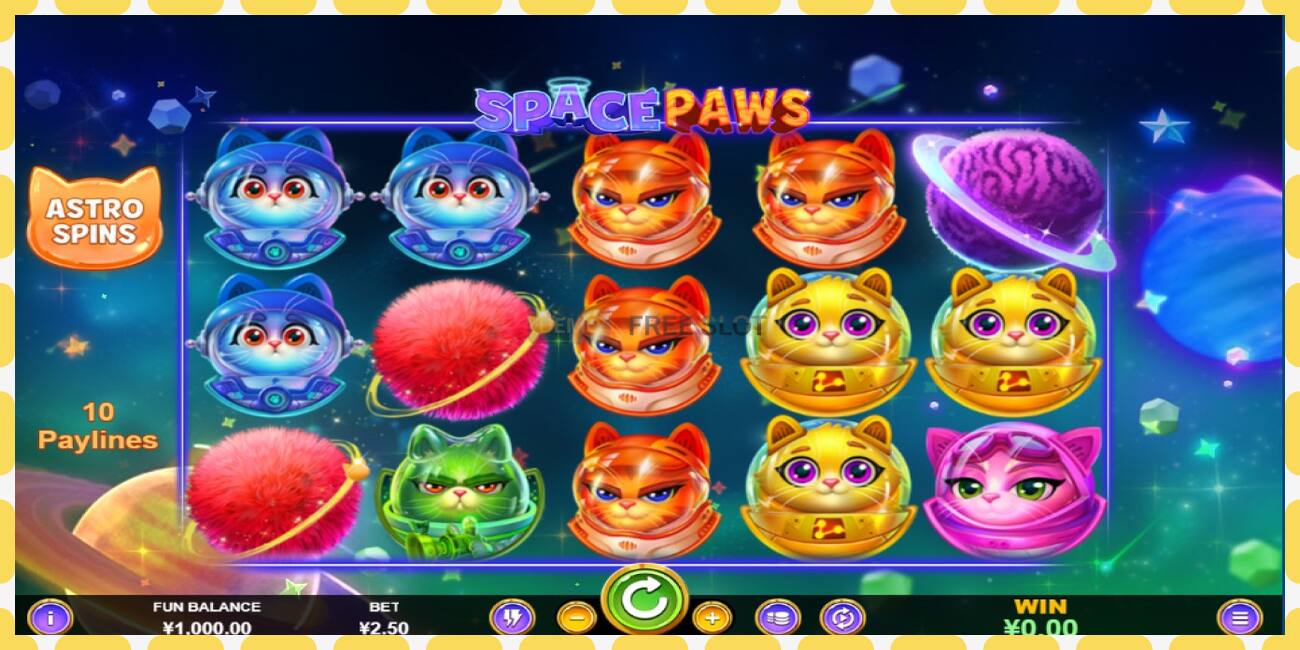 Demo slot Space Paws free and without registration, picture - 1