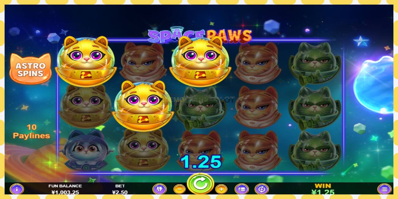 Demo slot Space Paws free and without registration, picture - 1