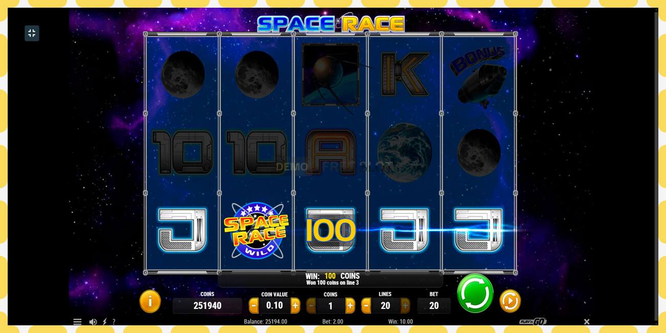 Demo slot Space Race free and without registration, picture - 1