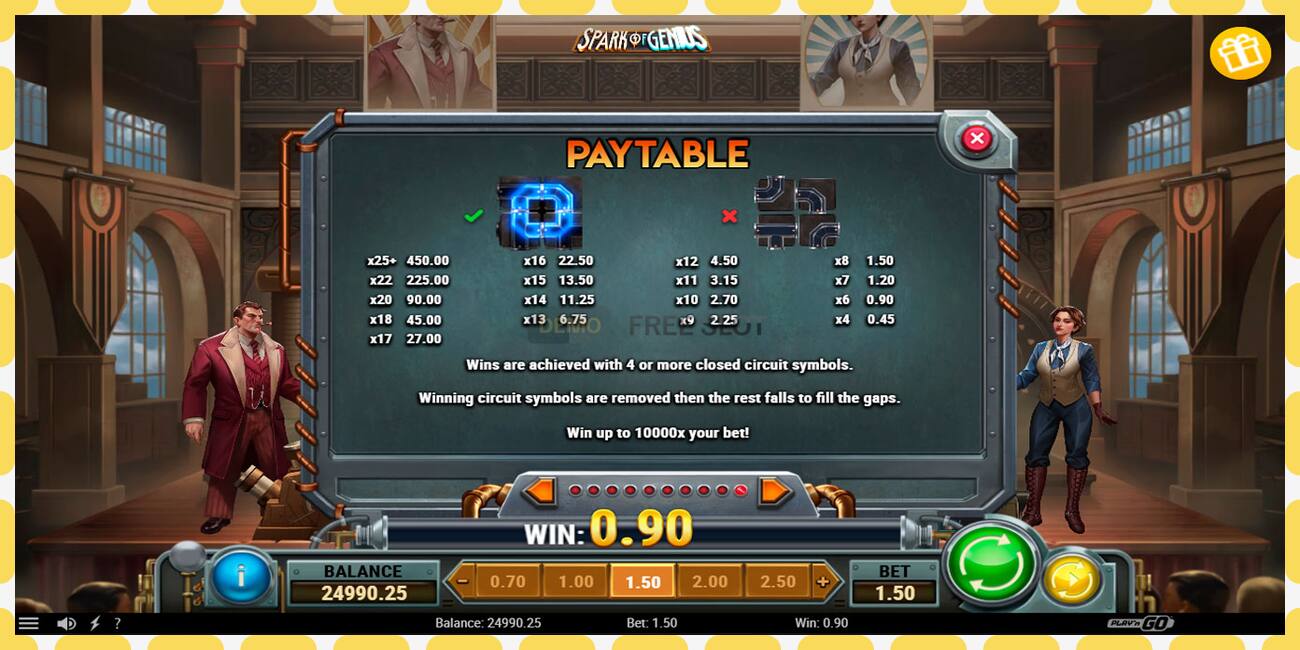 Demo slot Spark of Genius free and without registration, picture - 1