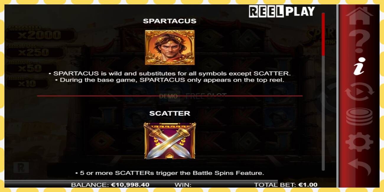 Demo slot Spartacus 10K Ways free and without registration, picture - 1