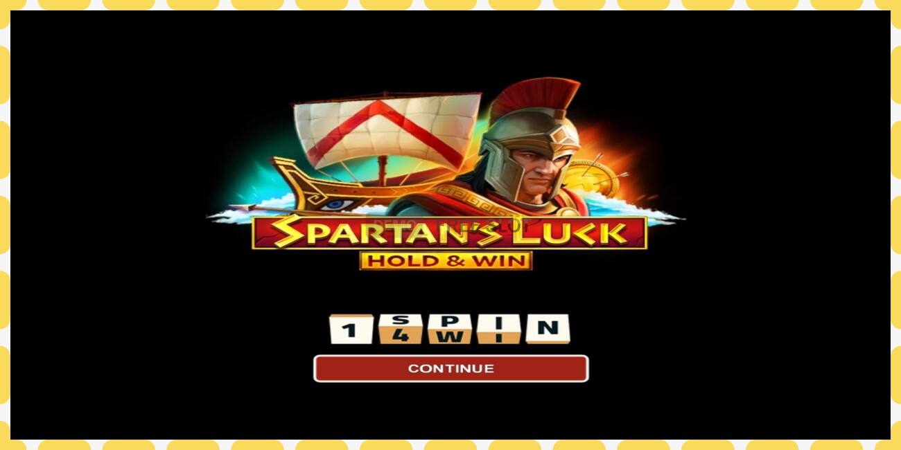 Slot demo Spartans Luck Hold & Win percuma dan tanpa pendaftaran, gambar - 1