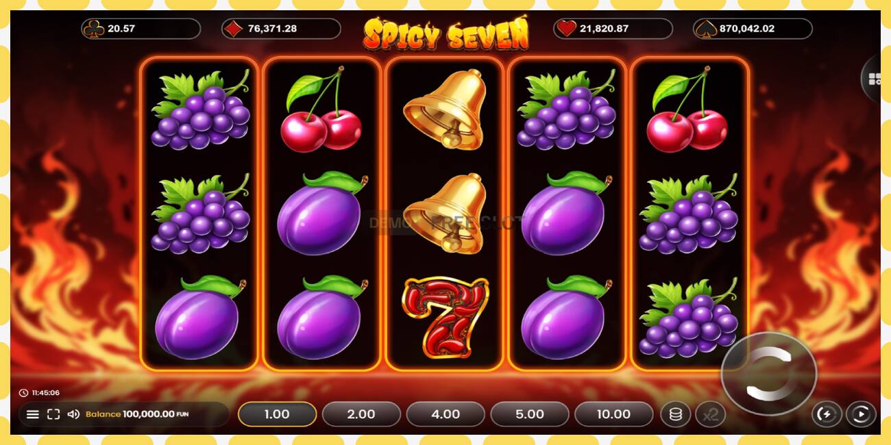 Demo slot Spicy Seven 20 free and without registration, picture - 1