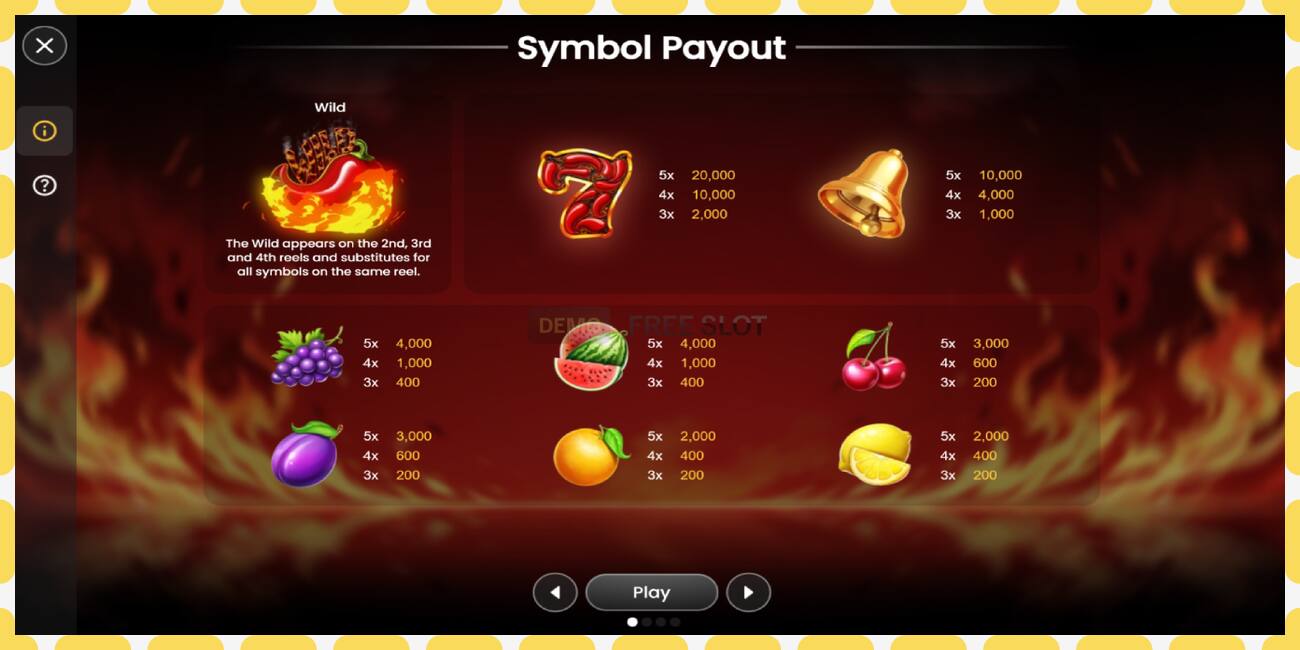 Demo slot Spicy Seven 20 free and without registration, picture - 1