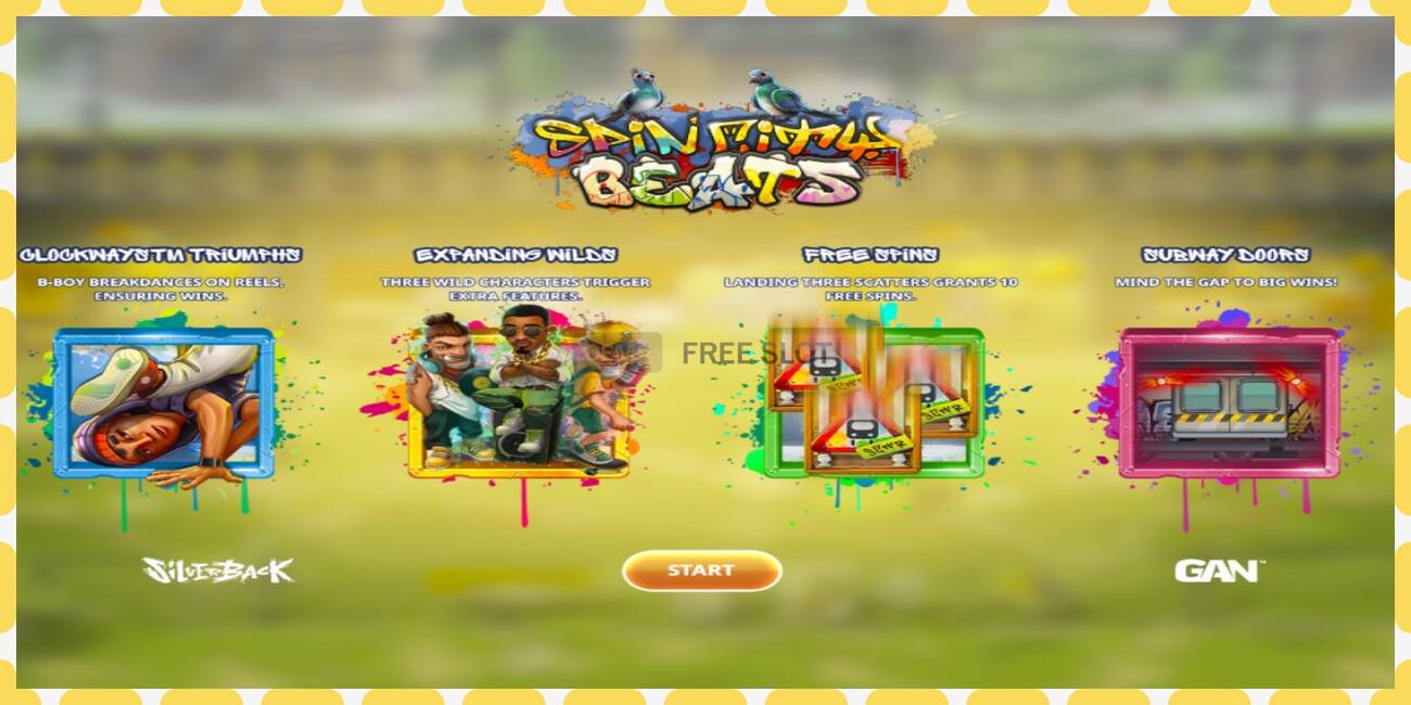 Demo slot Spin City Beats free and without registration, picture - 1