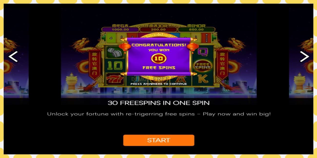 Demo slot Spin It Macao free and without registration, picture - 1