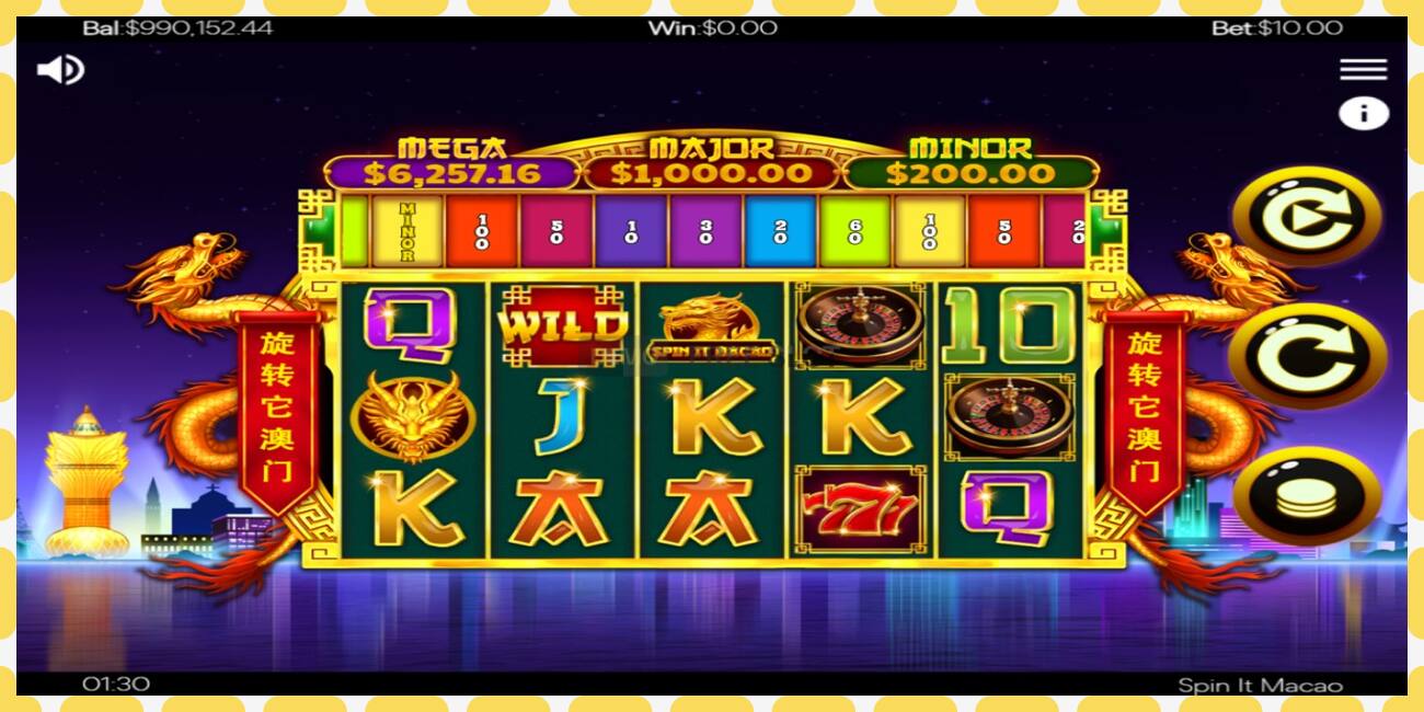 Demo slot Spin It Macao free and without registration, picture - 1