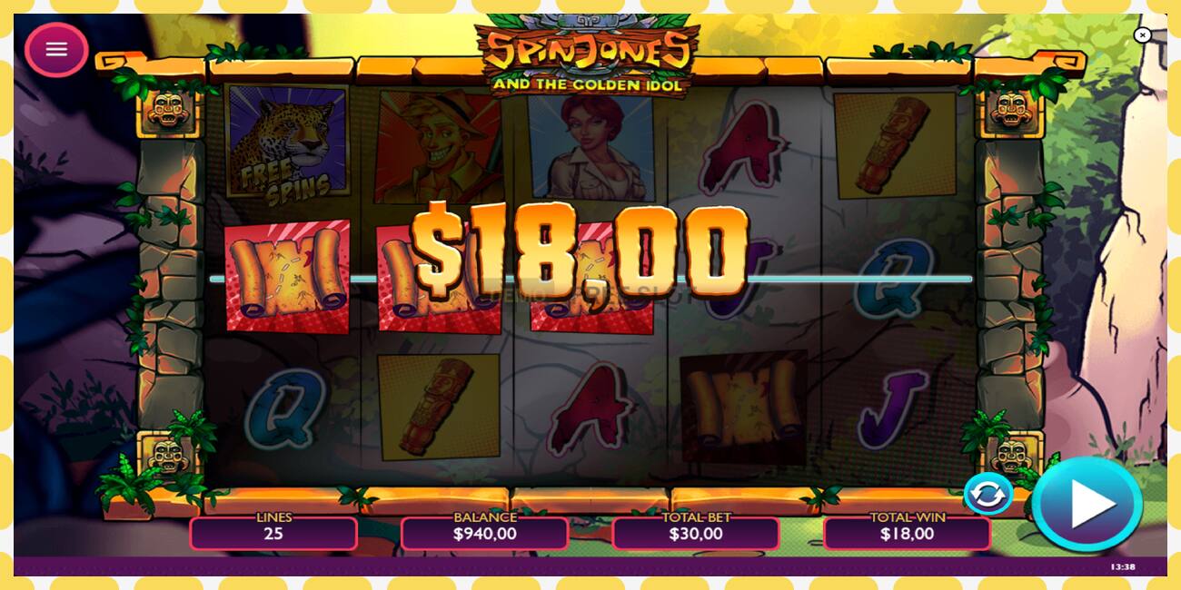 Demo slot Spin Jones and the Golden Idol free and without registration, picture - 1