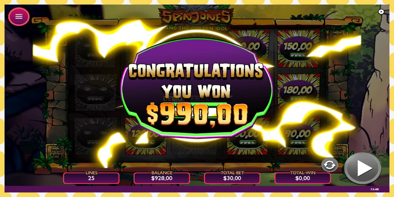 Demo slot Spin Jones and the Golden Idol free and without registration, picture - 1