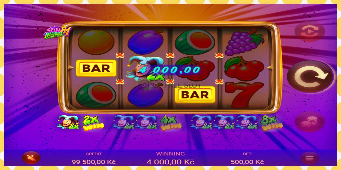 Demo slot Spin Machine 81 free and without registration, picture - 1