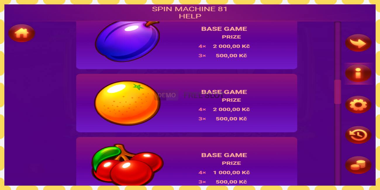 Demo slot Spin Machine 81 free and without registration, picture - 1