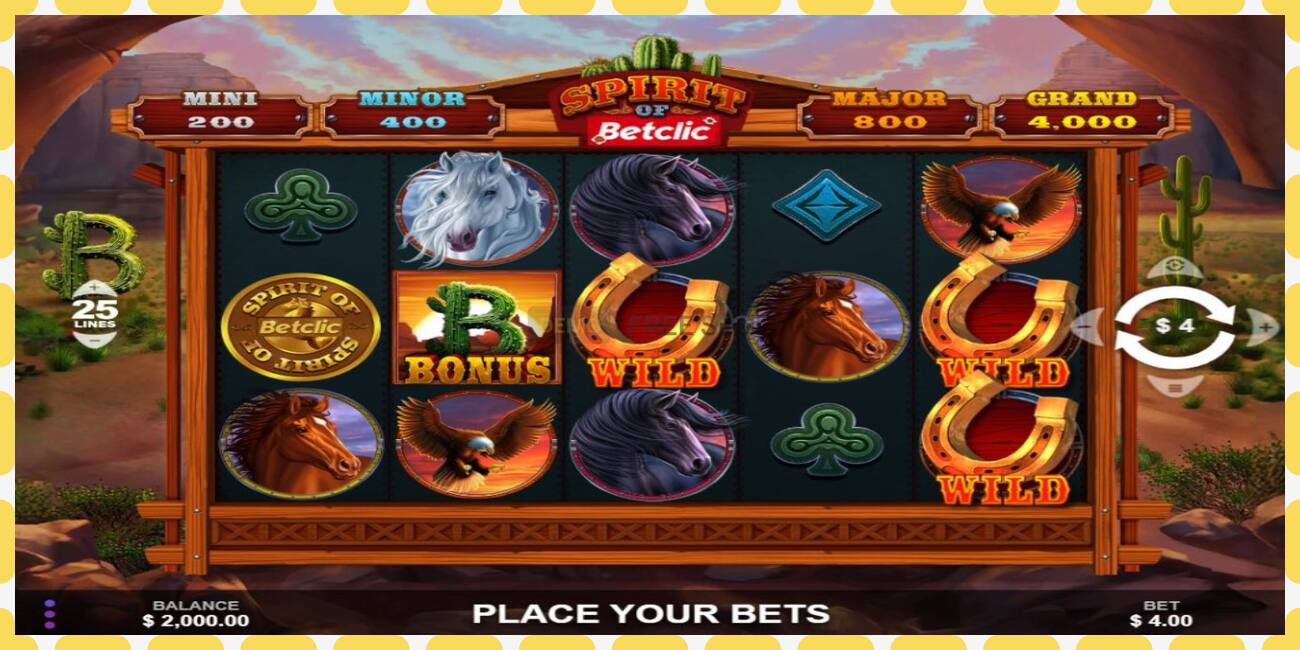 Slot dimostrativo Spirit of Betclic gratuito e senza registrazione, immagine - 1