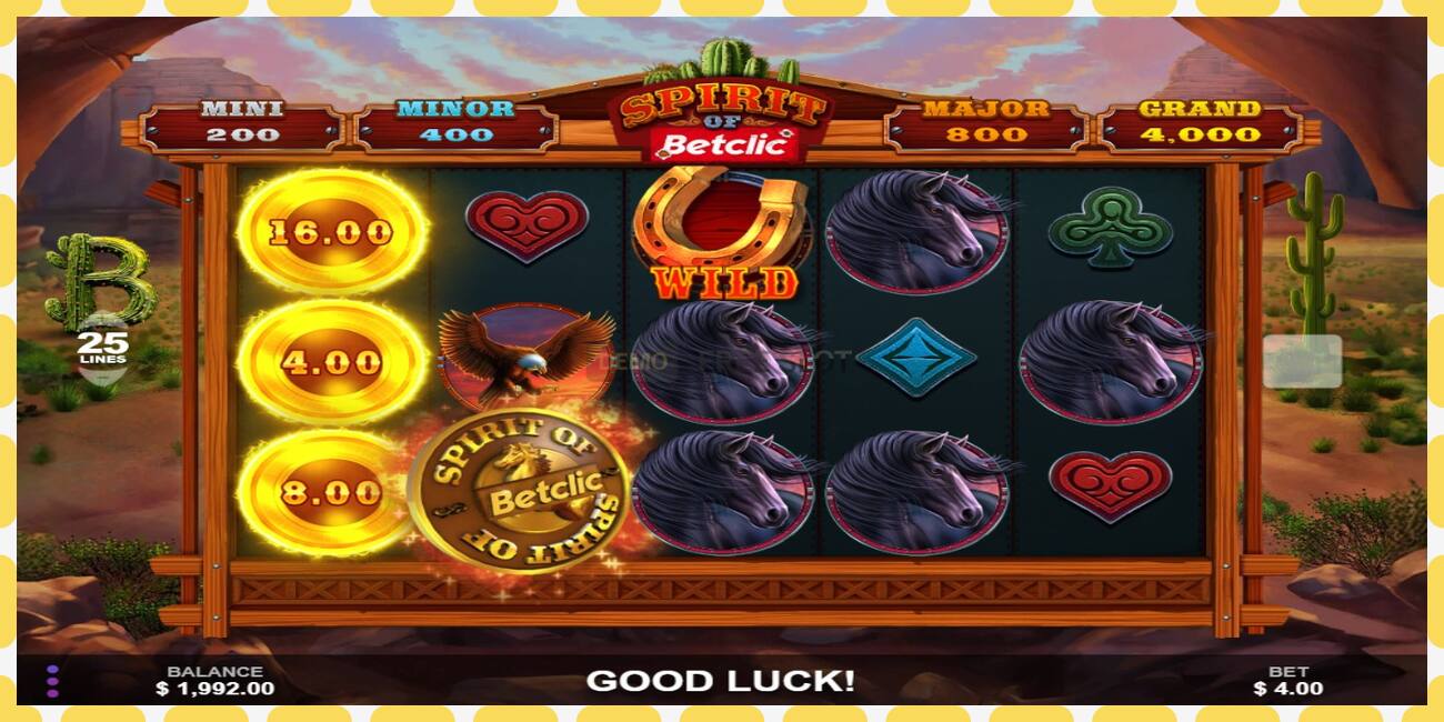 Slot dimostrativo Spirit of Betclic gratuito e senza registrazione, immagine - 1