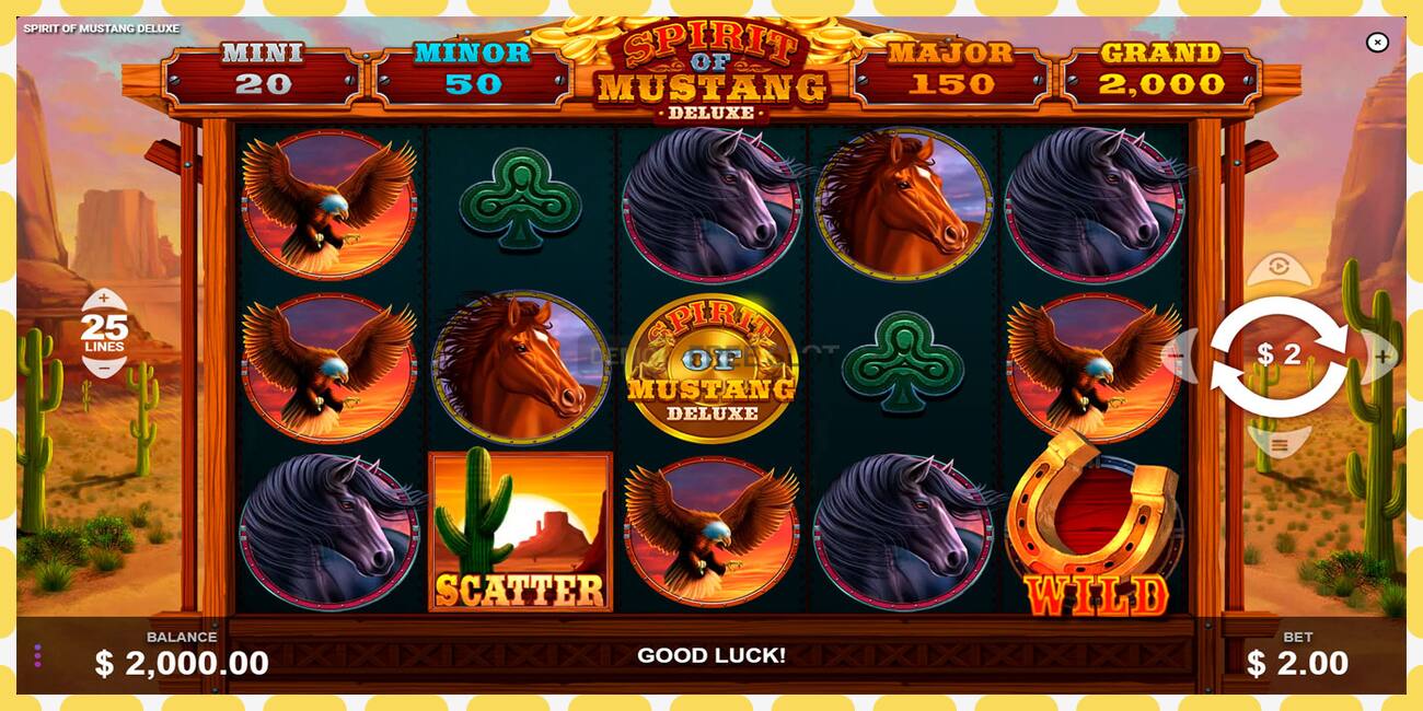 Demo slot Spirit of Mustang Deluxe නොමිලේ සහ ලියාපදිංචියකින් තොරව, පින්තූරය - 1