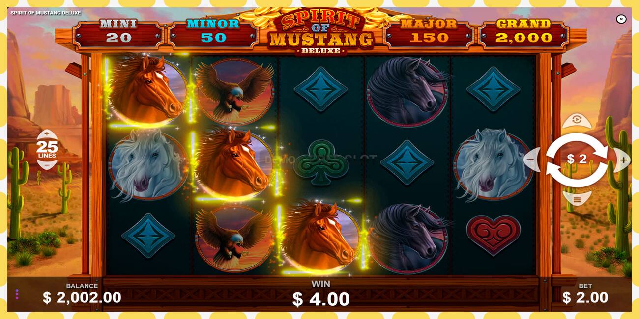 Demo slot Spirit of Mustang Deluxe නොමිලේ සහ ලියාපදිංචියකින් තොරව, පින්තූරය - 1