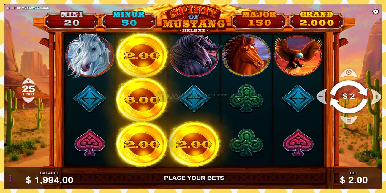 Demo slot Spirit of Mustang Deluxe නොමිලේ සහ ලියාපදිංචියකින් තොරව, පින්තූරය - 1