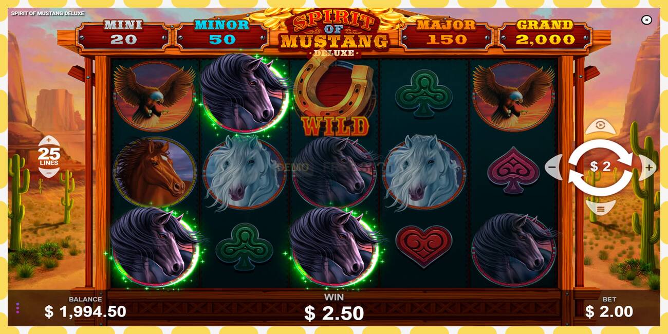 Demo slot Spirit of Mustang Deluxe නොමිලේ සහ ලියාපදිංචියකින් තොරව, පින්තූරය - 1