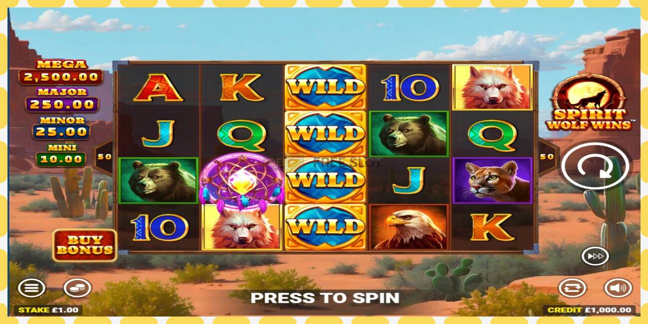 Slot dimostrativo Spirit Wolf Wins gratuito e senza registrazione, immagine - 1