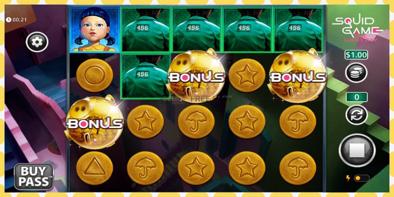 Demo-slot Squid Game One Lucky Day gratis en zonder registratie, afbeelding - 1