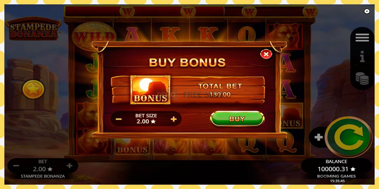 Demo slot Stampede Bonanza නොමිලේ සහ ලියාපදිංචියකින් තොරව, පින්තූරය - 1