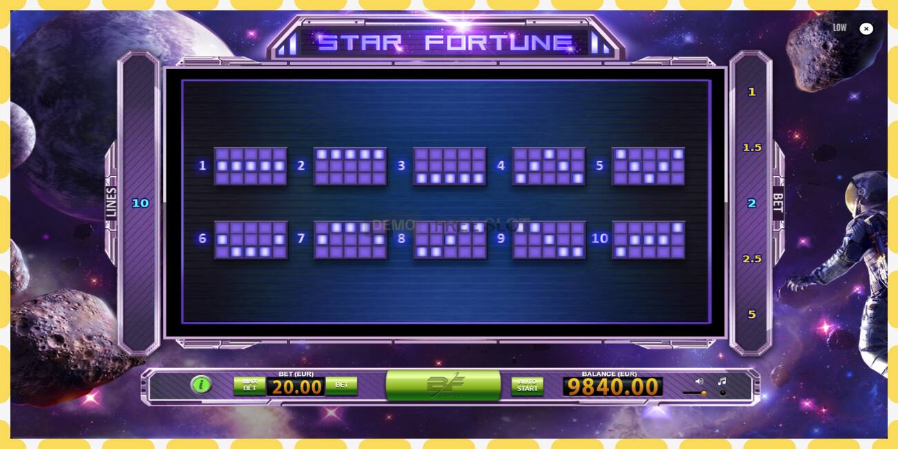 Demo slot Star Fortune free and without registration, picture - 1