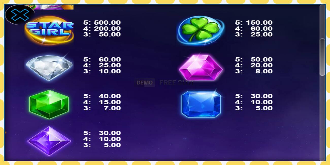 Demo slot Star Girl free and without registration, picture - 1