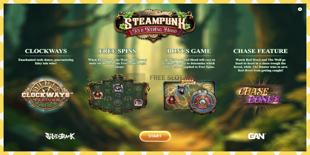 Slot dimostrativo Steampunk Red Riding Hood gratuito e senza registrazione, immagine - 1